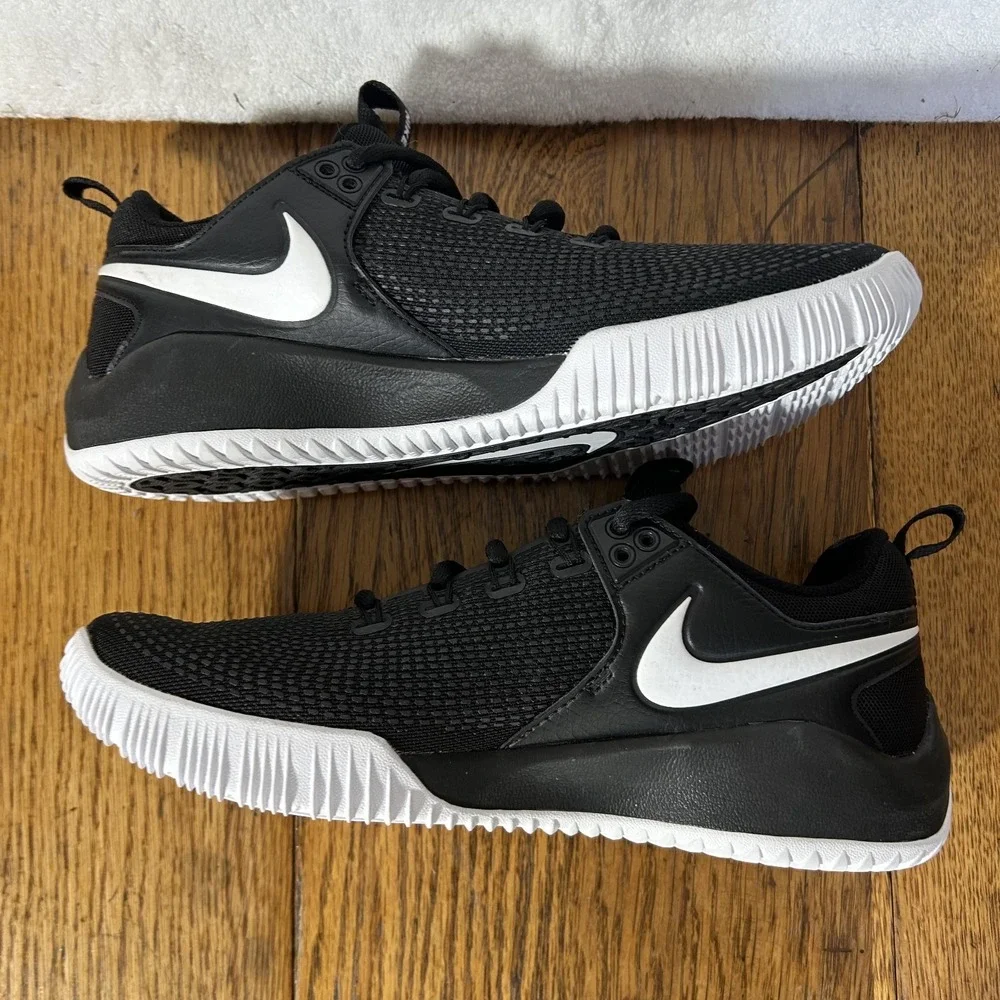 Nike Womens Size 9 Black Zoom HyperAce 2 Athletic Volleyball Shoes